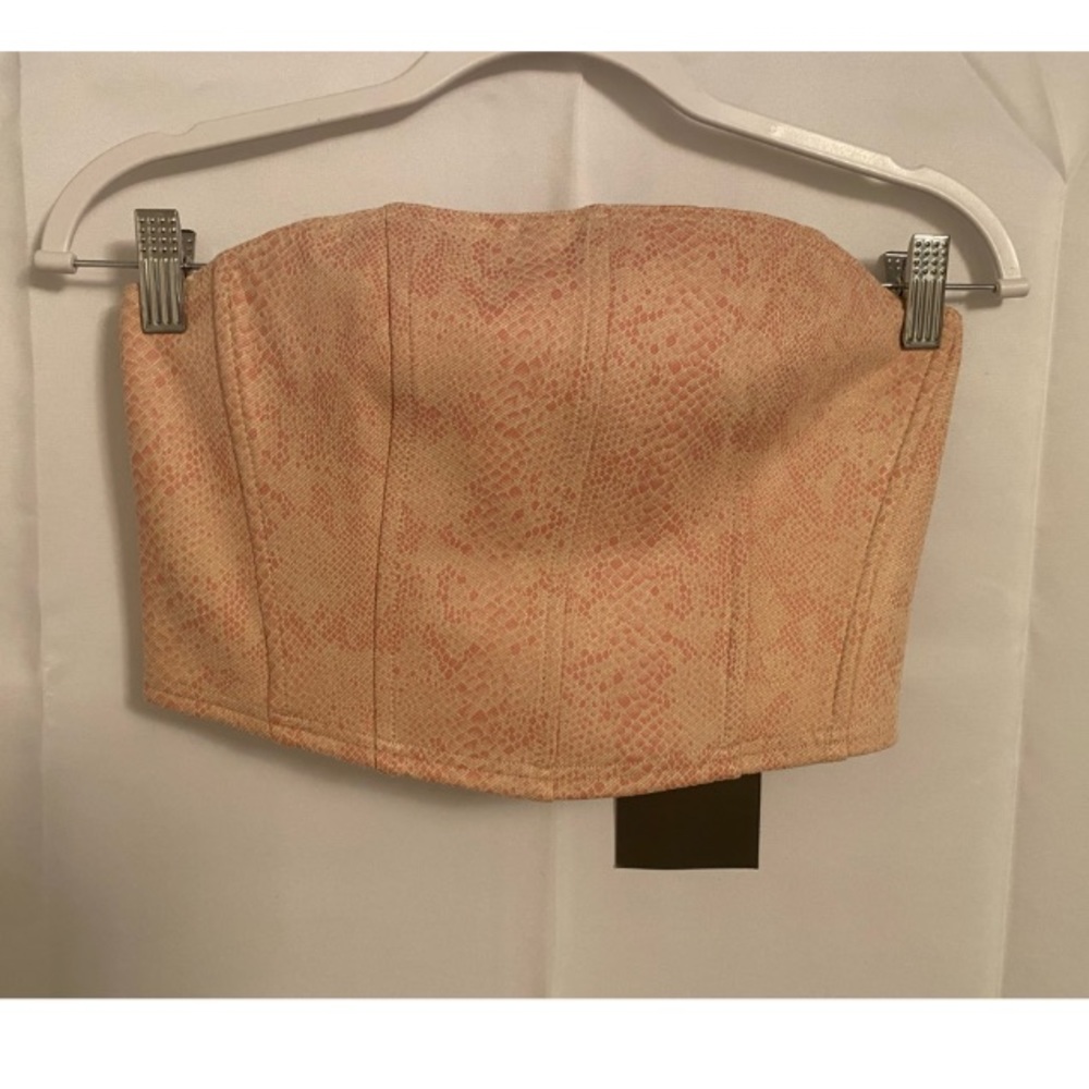 Pink animal print skirt and bandeau - BRAND NEW NEVER WORN